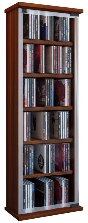 VCM CD / DVD Möbel Classic - Schrank / Regal in 3 Farbdekoren Farbe: kern-nussbaum