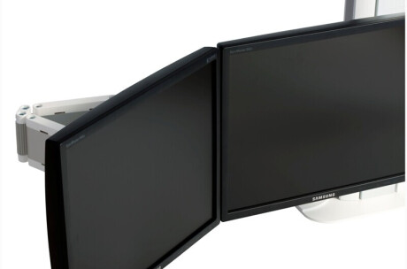 SMS Flatscreenstandfuß Multi Control Dual Clamp weiß