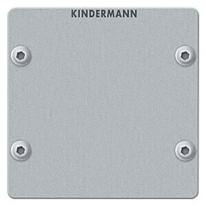 Kindermann Blindblende Vollblende 50 x 50 mm Aluminium eloxiert