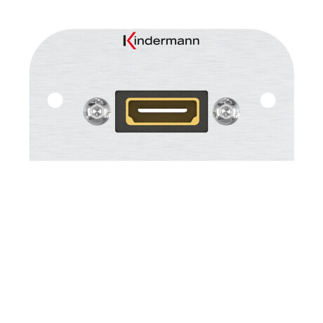 Kindermann Anschlussblende HDMI mit Kabelpeitsche Halbblende 54 x 54 mm
