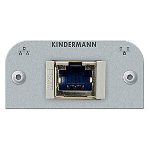 Kindermann Cat6 (RJ45) mit Schneid-/Klemmtechnik Halbblende 54 x 54 mm