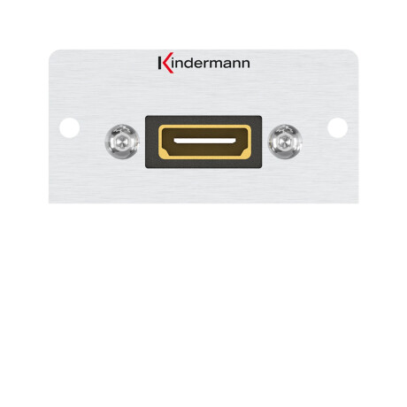 Kindermann HDMI mit Kabelpeitsche Buchse/ Stecker 1 m Länge Halbblende 50 x 50 mm