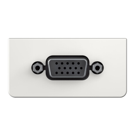 Kindermann Konnect design click VGA voll belegt, Anschlussblenden mit Kabelpeitsche für Installation