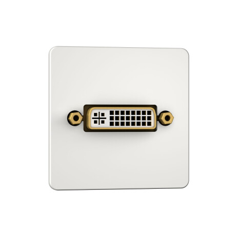 Kindermann Konnect design click DVI auf HDMI, Anschlussblende mit Kabelpeitsche, Frontabdeckung aus
