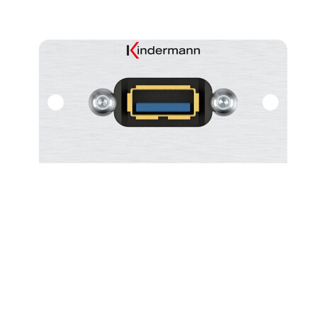 Kindermann USB 3.0 A-Buchse/A-Buchse Anschlussblende mit Kabelpeitsche