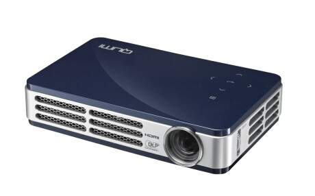 Vivitek Qumi Q5 (blau) Mini Beamer mit 500 ANSI-Lumen und WXGA
