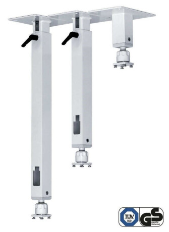PeTa Deckenhalterung Standard mit Klemmhebel, variable Länge 200 - 300cm
