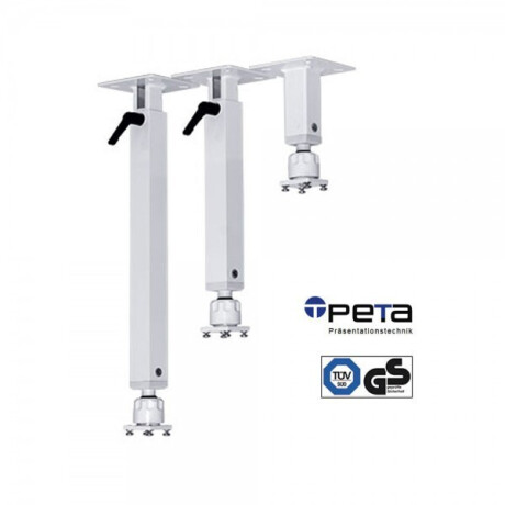 PeTa NG Deckenhalterung, 30 - 50cm mit Klemmhebel