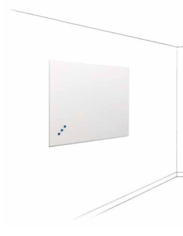 SMIT Visual Weißwandtafel Frameless, Ohne Profil emailstahl 90 x 120 cm,weiß