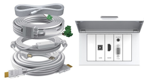 VISION TechConnect 3 2-Gang Tilt Surround - Frontabdeckung, 5m
