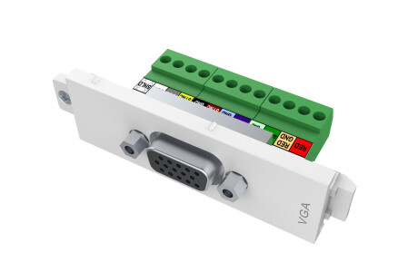 VISION TechConnect 3 VGA female module - modulares Faceplate-Snap-In