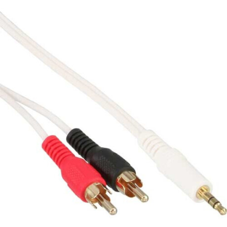 InLine Cinch/Klinke Kabel, 3.5mm Stereo-Stecker auf 2x Cinch-Stecker, 10m