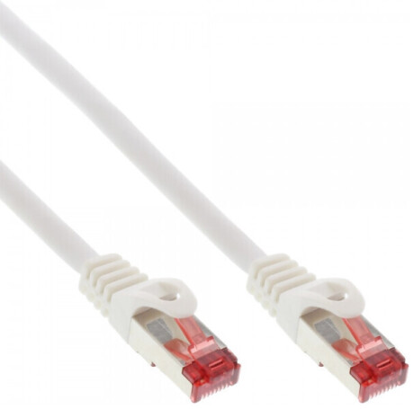 InLine Patchkabel, S/FTP (PiMf), Cat.6, weiss, 1m