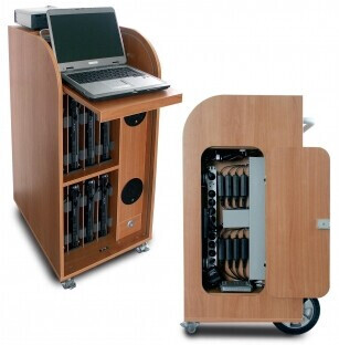 Dateks Notebook-Trolley mit Multimedia-Ausstattung