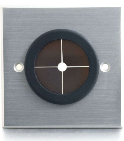 RapidRun Single Gang 3.81cm Grommet Wall Plate - Brushed Aluminum