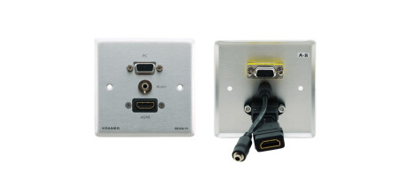 Kramer WXA-H HDMI, VGA + Audio Wand Anschlussfeld (weiss)