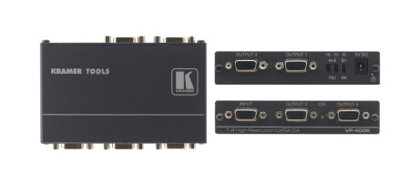 Kramer VP-400K 1:4 UXGA-Verteilverstärker mit Kr-isp® Sync-Bearbeitung