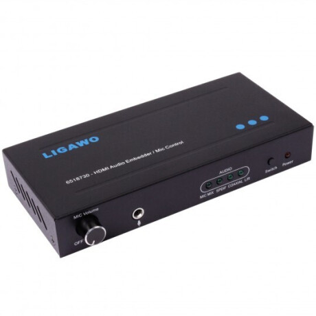 Ligawo HDMI Audio Embedder mit Mikrofon Unterstützung