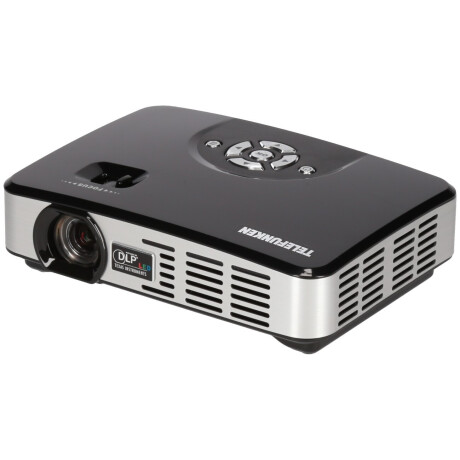Telefunken DLP500 Mini Beamer mit 500 ANSI-Lumen und WXGA Auflösung
