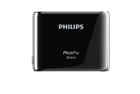 Philips PicoPix Nano mobiler LED Mini-Beamer Plug&Play mit 80Min. Akku