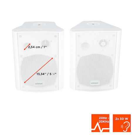 celexon Aktiv Lautsprecher-Set 2-Wege 525-W - Demoware