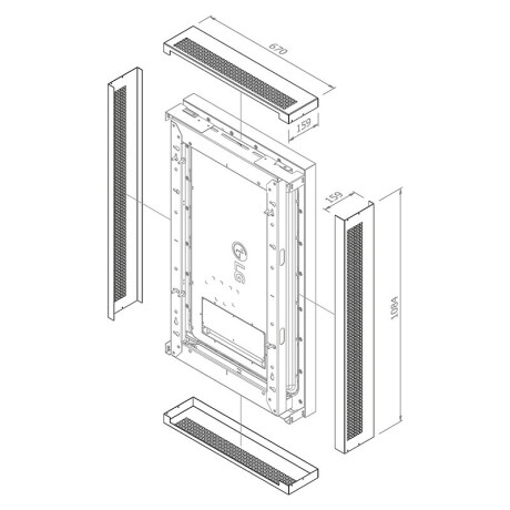 Hagor Cover-Set für WH LG 49XE4F