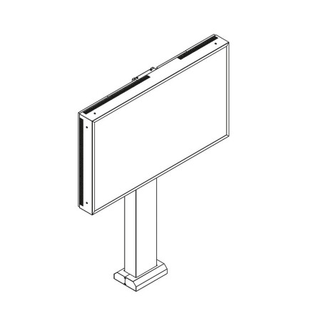 Hagor ScreenOut® OH 75 - Outdoorstele für Samsung OH 75-Serien - Landscape