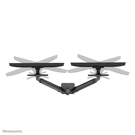 Neomounts Next One SL Desk Mount double display sliding VESA topfix clamp/grommet