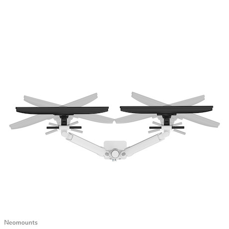 Neomounts Next One SL Desk Mount double display sliding VESA topfix clamp/grommet