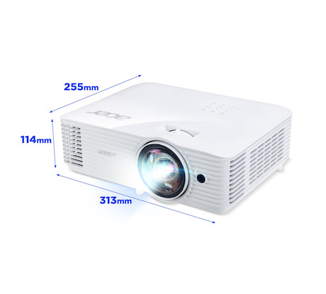 Acer S1286H: 3.500 Lumen XGA Kurzdistanz-Beamer mit Smart-Power für Klassenzimmer
