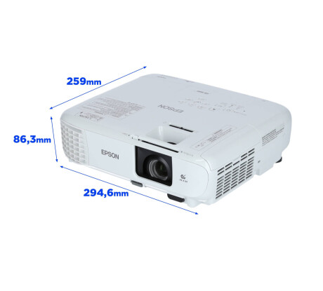 Epson EB-W49 Businessbeamer mit 3800 Lumen und WXGA Auflösung