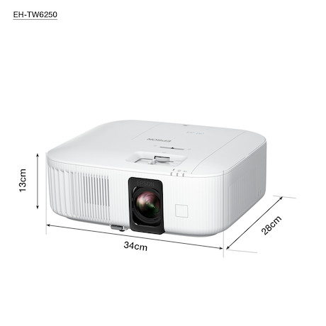 Epson EH-TW6250 - Beamer, 4K PRO-UHD, Heimkino-Projektor mit integriertem Android-TV