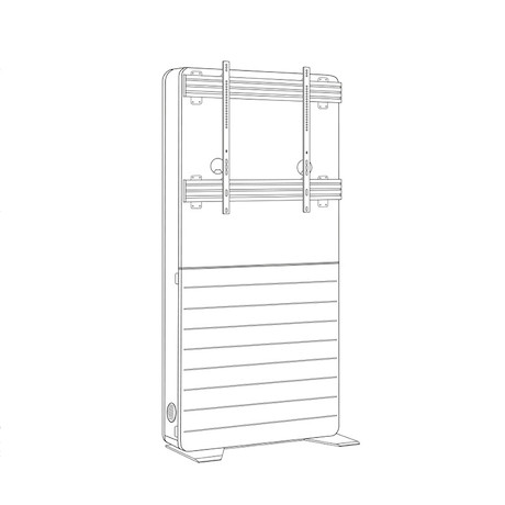 Hagor CON-Line® Big W 75 - 98" Medienstele, freistehend