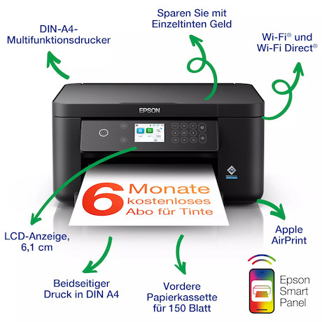 Epson Expression XP-5200 A4 kabelloser Multifunktionstintenstrahldrucker