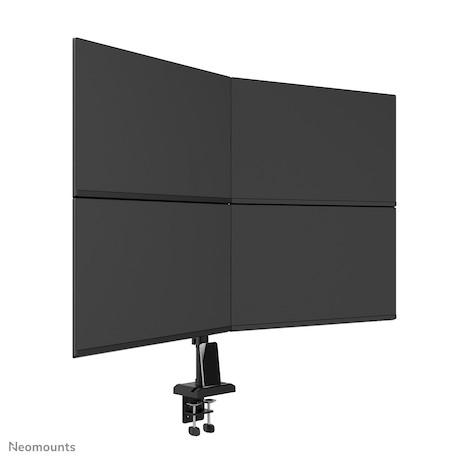 Neomounts DS60-600BL2-2 Quadruple-Monitorarm für vier Monitore bis zu 32 Zoll