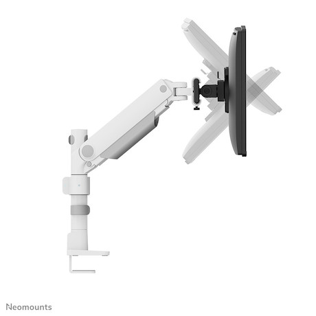 Neomounts Next One SL Desk Mount double display sliding VESA topfix clamp/grommet