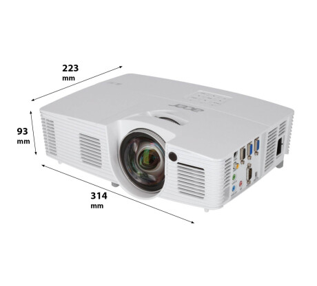 Acer S1283e Kurzdistanzbeamer mit 3100 ANSI-Lumen und XGA Auflösung