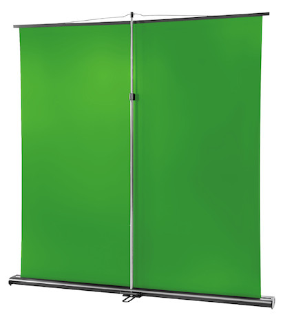 celexon 98" Mobile Chroma Key Green Screen 150 x 200 cm für Zoom-Calls, Tiktok Content & Streaming