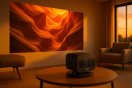 Philips NeoPix 450 Smart: 500 Lumen Full HD LED-Beamer mit Google TV und Autofokus für Film- und Ser