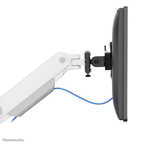Neomounts Next One SL Desk Mount double display sliding VESA topfix clamp/grommet