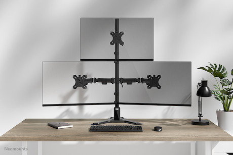 Neomounts Nero Triple monitor stand 10-32"