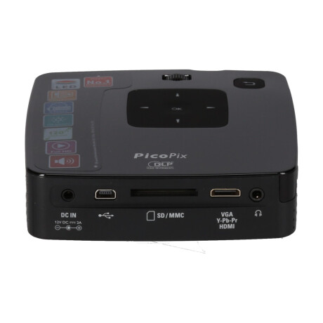 Philips PicoPix PPX3411 Mini Beamer mit 110 ANSI-Lumen und WVGA