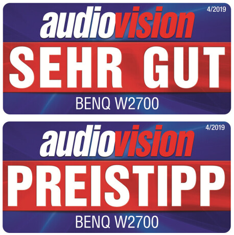 BenQ W2700 4K Beamer mit 2000 ANSI-Lumen und 3840x2160 Auflösung