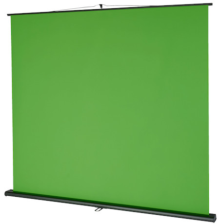 celexon 98" Mobile Chroma Key Green Screen 150 x 200 cm für Zoom-Calls, Tiktok Content & Streaming