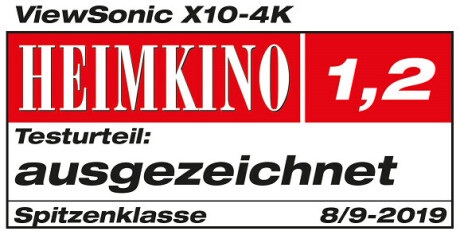 ViewSonic X10-4K Kurzdistanzbeamer mit 2400 ANSI-Lumen und 3840x2160