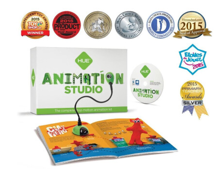 HUE Animation Studio Komplettes Stop-Motion-Animation-Kit mit Kamera für Windows-PCs & Mac, grün