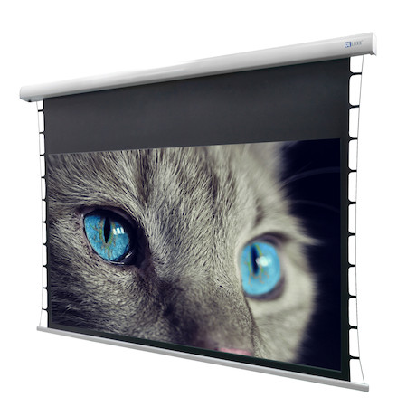 DELUXX Cinema Motor-Tensionleinwand Darkvision Kontrastgrau - 177x99cm - 80'' - 16:9