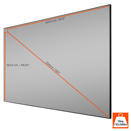 celexon CLR Leinwand für Ultra Kurzdistanz Beamer - 100"- 220x124cm