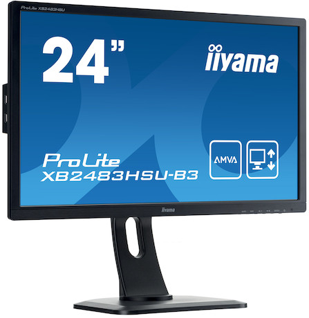 iiyama ProLite XB2483HSU-B3 24" LCD Monitor mit Full-HD und 4ms