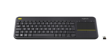 Logitech K400 Plus Tastatur, kabellos, schwarz